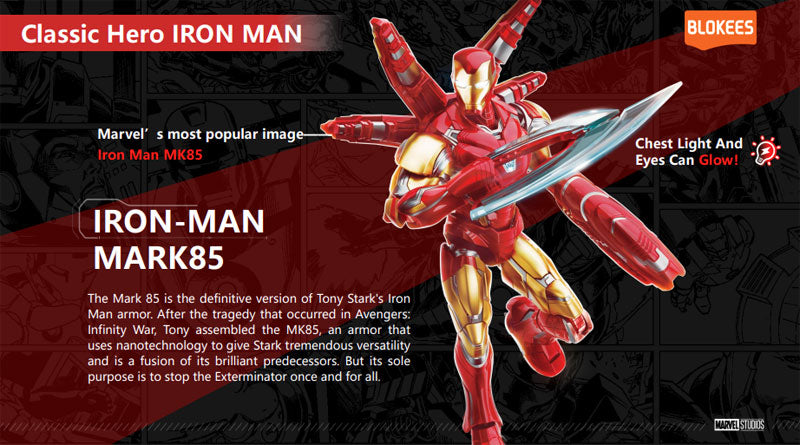 Blokees - Infinity Saga - Champion Class 01 - Iron Man MK85 - Marvel Model Kit (Released)
