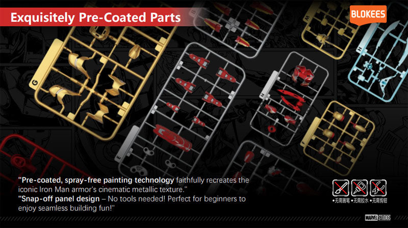 Blokees - Infinity Saga - Champion Class 01 - Iron Man MK85 - Marvel Model Kit (Released)