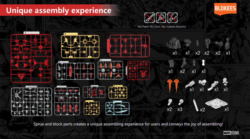 Blokees - Infinity Saga - Champion Class 01 - Iron Man MK85 - Marvel Model Kit (Released)
