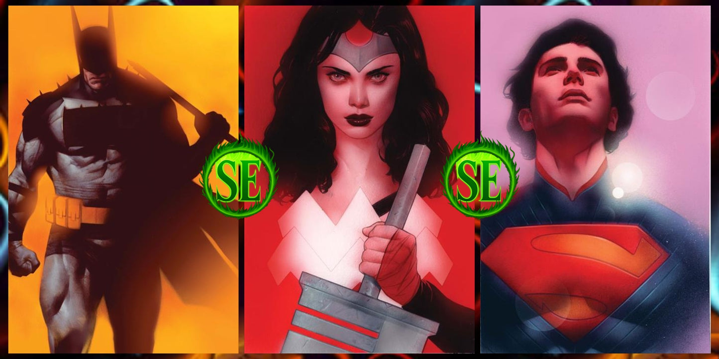 Absolute Batman #19 / Wonder Woman #19 / Superman #18 - Ben Oliver Triple Pack (Pre-Sale) C10-P16