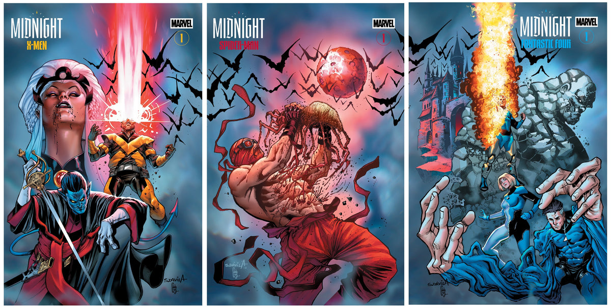Midnight: X-Men, Spider-Man, Fantastic Four #1 (VF/NM) | Sergio Davila Master Set (Collected)
