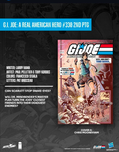 Gi Joe: A Real American Hero #330 (VF/NM) - Chris Mooneyham Tomb Raider 2nd Printing (Released) R2632