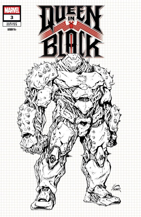 Queen In Black #3 (VF/NM) - Ryan Stegman 1:10 Knullbuster Design Var (Released) R2633