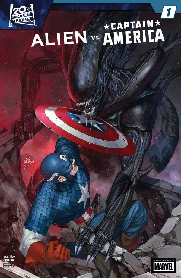 Alien vs Captain America #1 - InHyuk Lee Variant (Back-Issue)