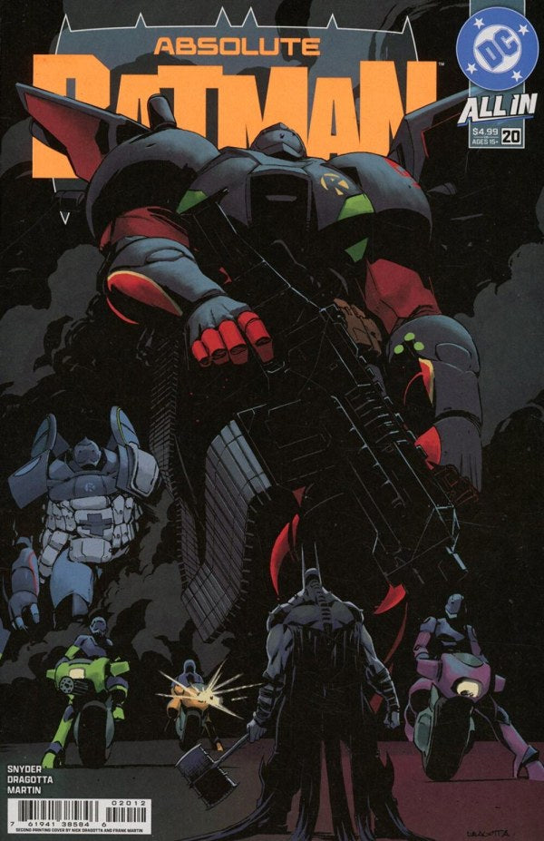 Absolute Batman #20 - Nick Dragotta 2nd Printing Variant (Released)