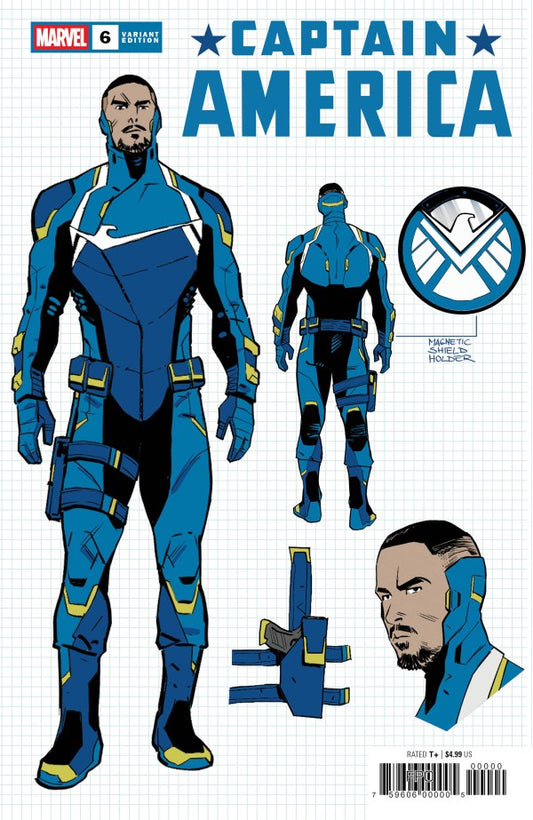 Captain America #6 - Legacy #777 (VF) | Valerio Schiti 1:10 Design Var (Released) R2600/36
