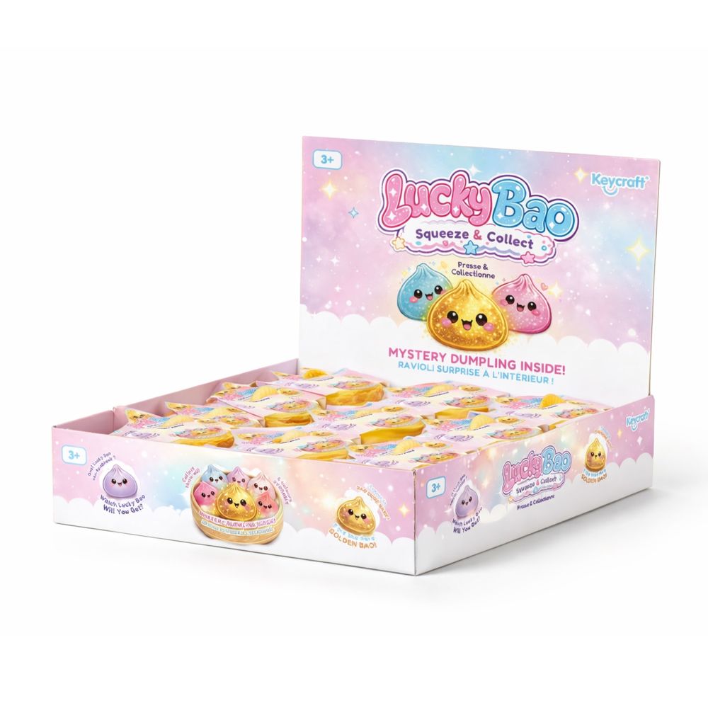 Lucky Bao Mini – Squishy Dumpling – Chance at Rare Golden - Blind Box (Lucky-Dip)