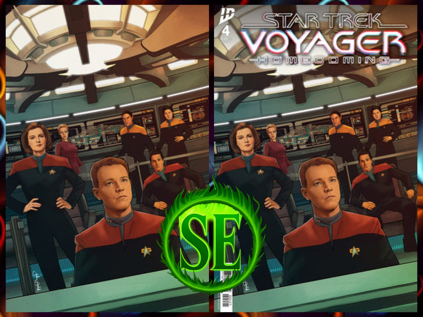 Star Trek: Voyager - Homecoming #4 - Jake Bartok 1:10 Virgin + Trade Dress Bundle (Back-Issues)