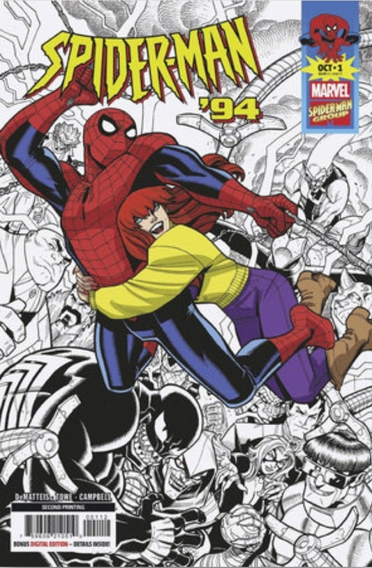 Spider-Man '94 #1 | 2nd Printing | Nick Bradshaw Color-Splash Var | FC: 8/9 | PL: 8/10 (Pre-Sale) [C36]