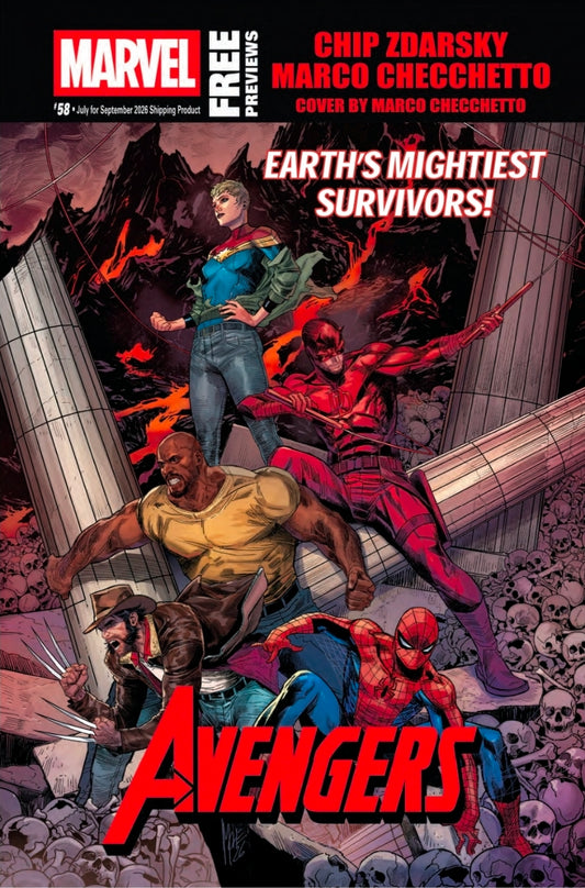 Marvel Previews #58 - Avengers: Earth's Mightiest Survivors - July 2026 (Released)