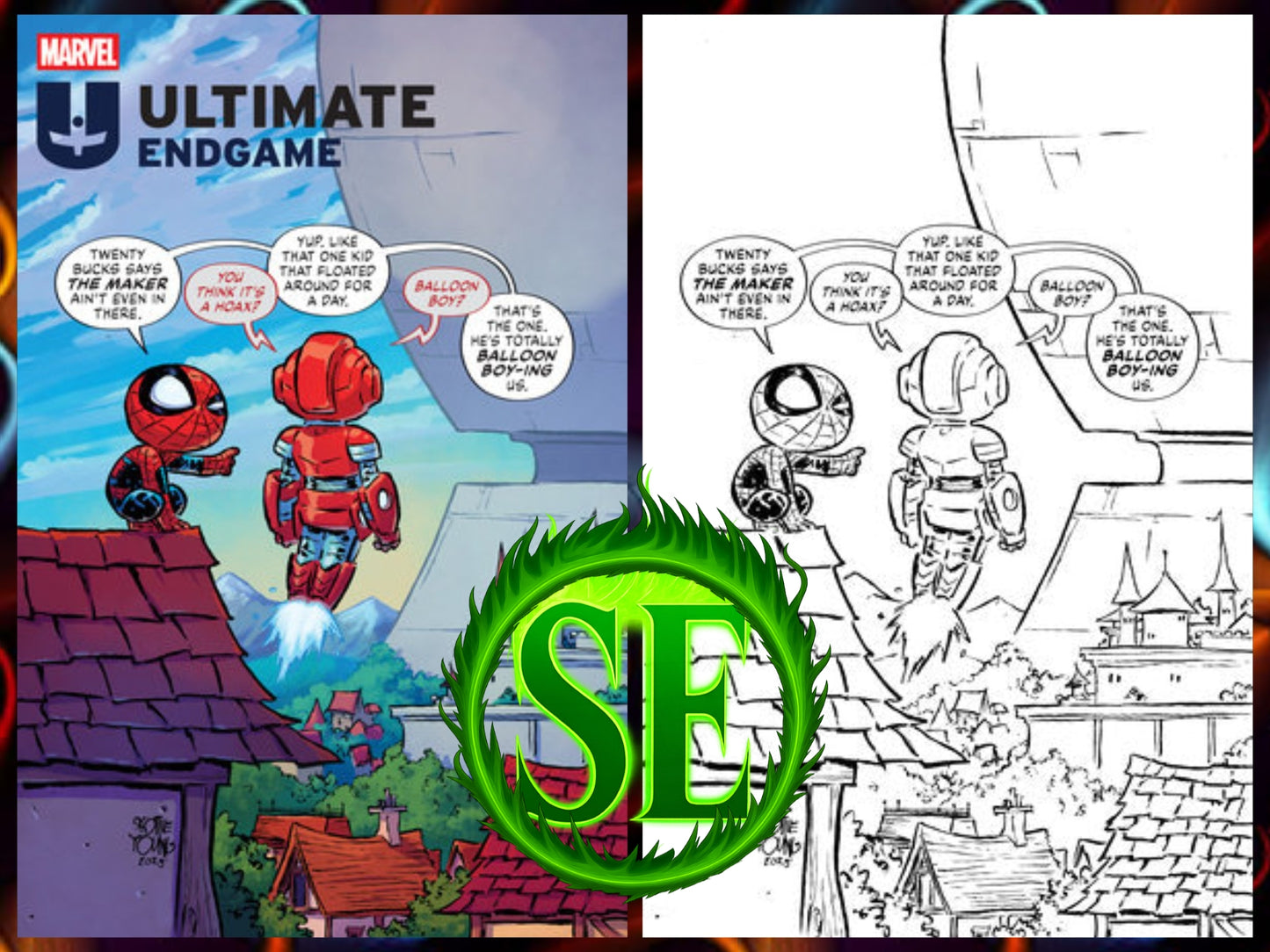 Ultimate Endgame #1 (of 5) • Skottie Young + 1:100 Black + White Virgin (Pre-Sale) P01-D08