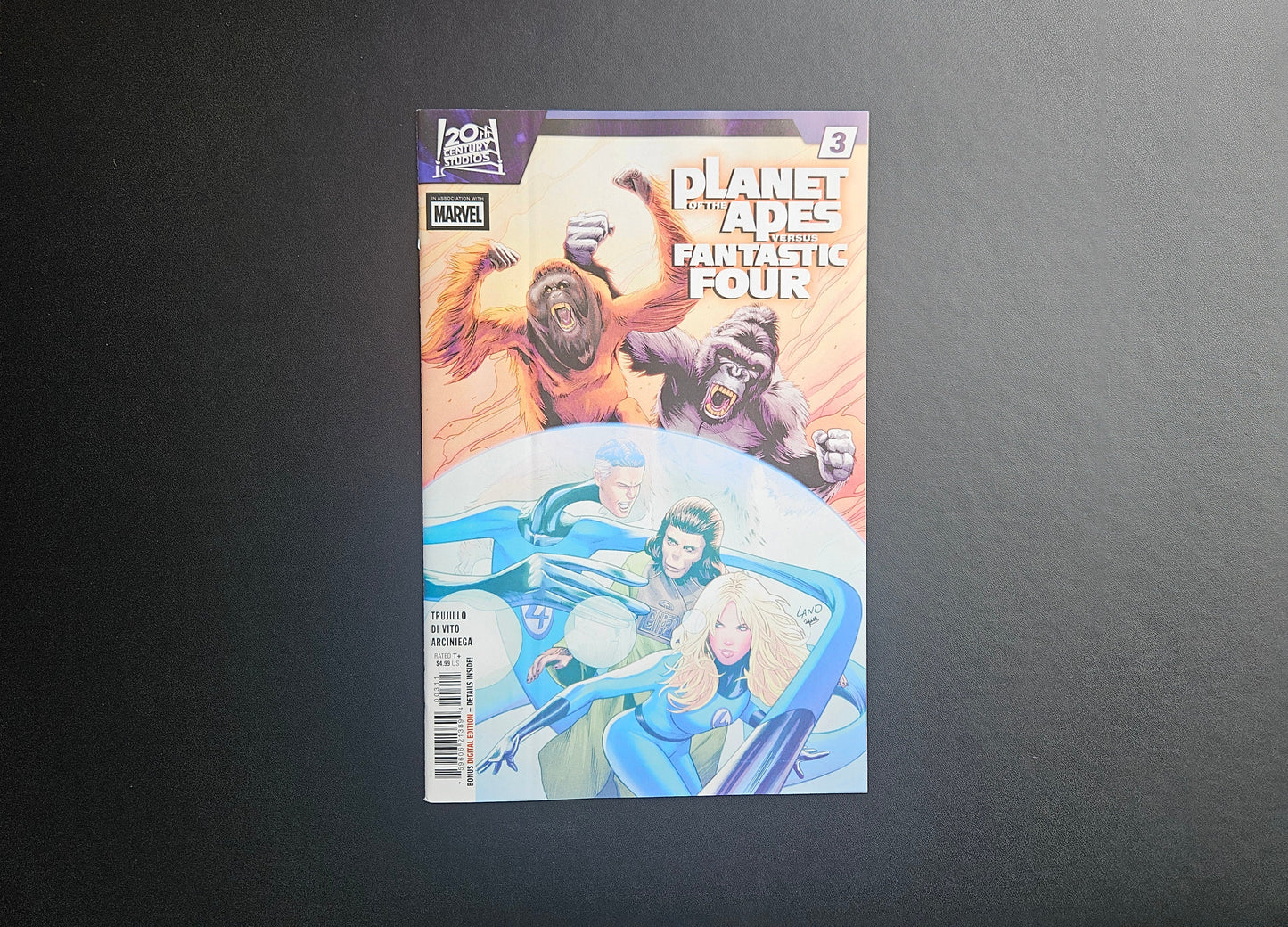 Planet of the Apes vs. Fantastic Four #3 (FN) - Greg Land Main Cover (Back-Issue)