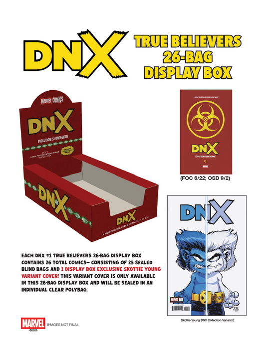 DNX #1 - True Believers 26 Bag Display Box (Pre-Sale) C25-P35