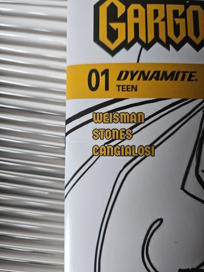 Gargoyles / Darkwing Duck #1 - Tad Stones 1:7 Line Art Variant (Read Desc.)