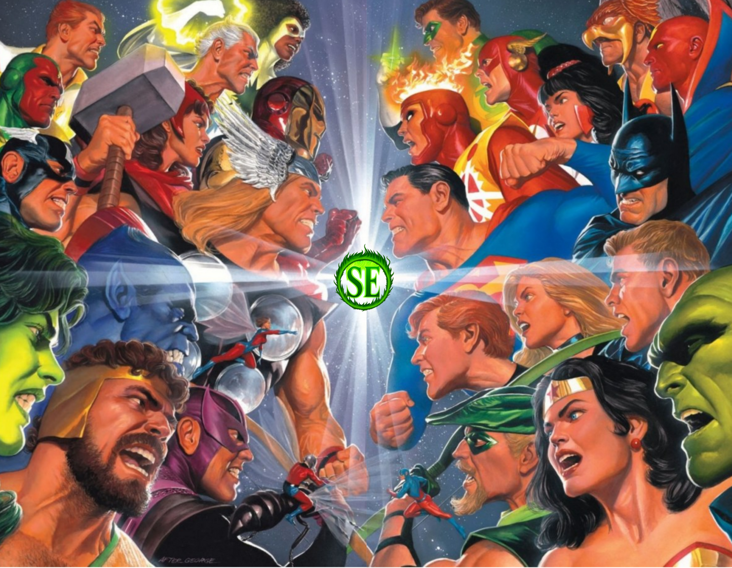 JLA / Avengers #3, #4 - Facsimile 2026 - Alex Ross Connecting Twin Pack (Pre-Sale) C24-P34