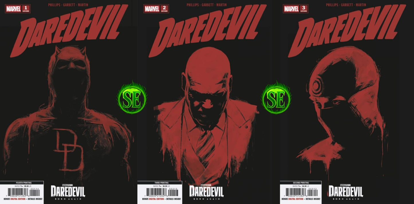 Daredevil #1, 2, 3 - Vol 9 - Marvel Television Reprint Triple Pack (Pre-Sale) C26-P30
