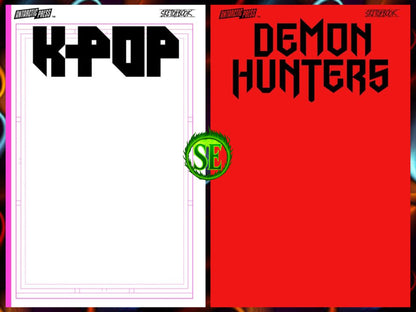 Kpop - Glitter Pink & Demon Hunters - Bloodline Red - Sketchbooks - Twin Pack (Collected)