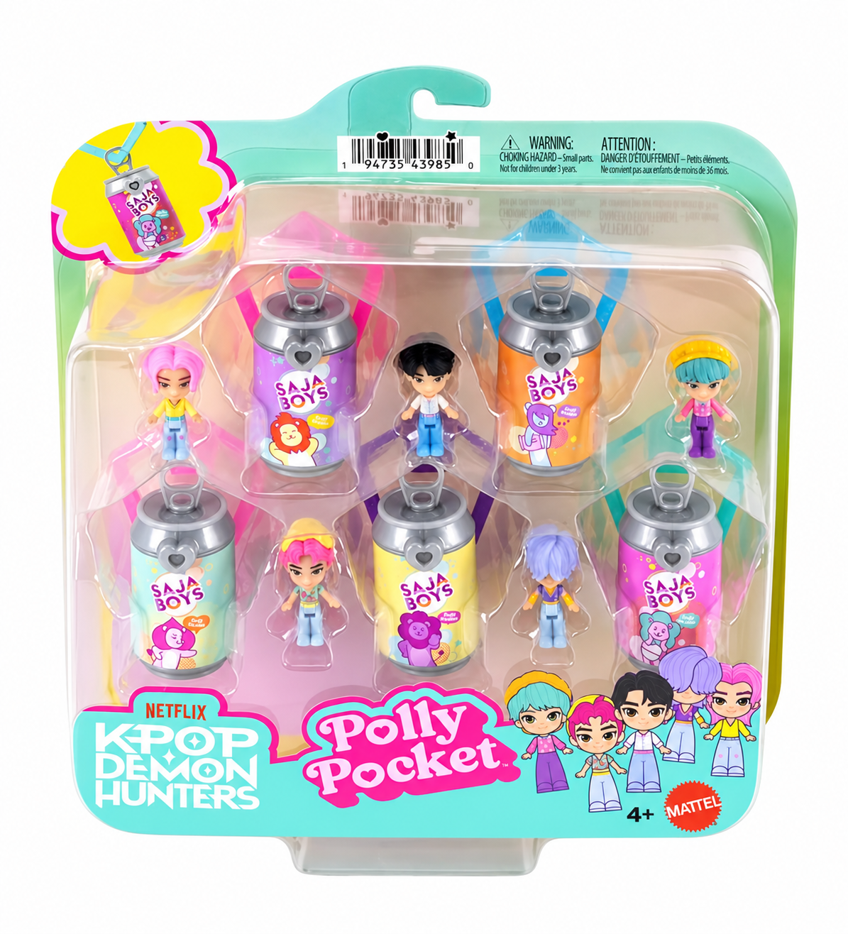 Kpop Demon Hunters – Saja Boys 5-Pack | Polly Pocket by Mattel (Released) #LC0056