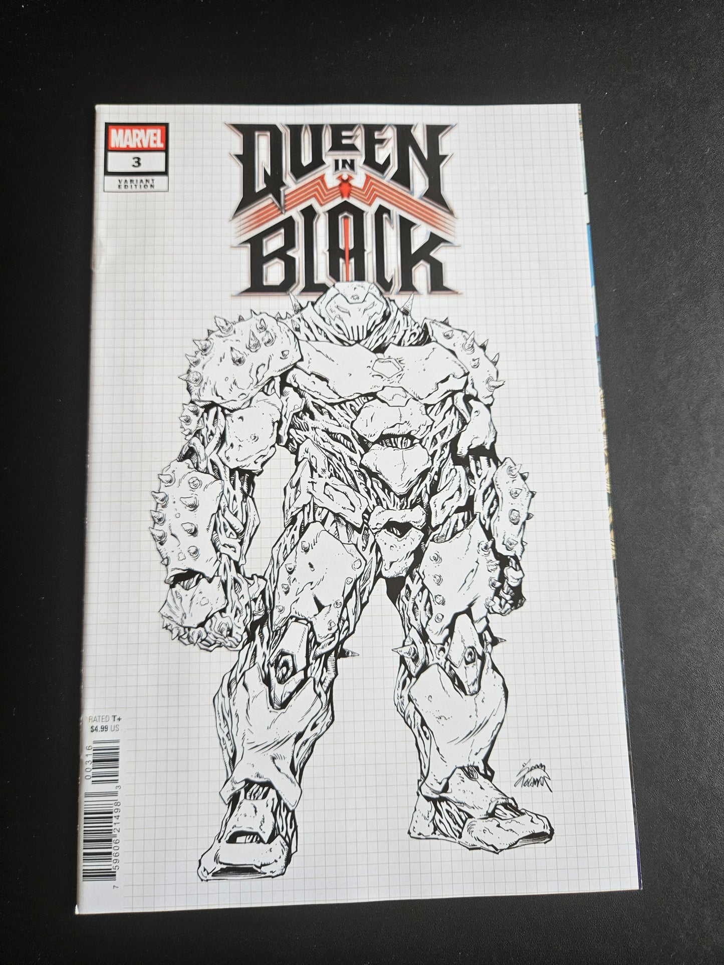 Queen In Black #3 (VF) | Ryan Stegman 1:10 Knullbuster Design Var (Released) R2633