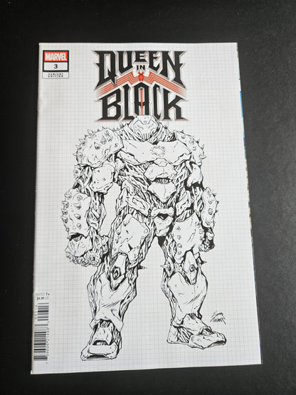 Queen In Black #3 (VF) | Ryan Stegman 1:10 Knullbuster Design Var (Released) R2633